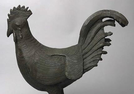 Benin Bronze Cock